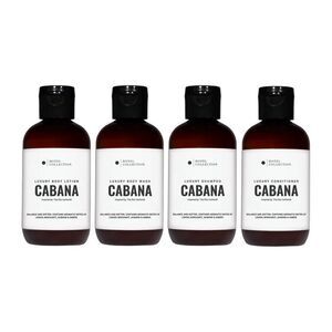 CABANA Luxury Travel Toiletries Set - HOTEL-INSPIRED TRAVEL SET of 4